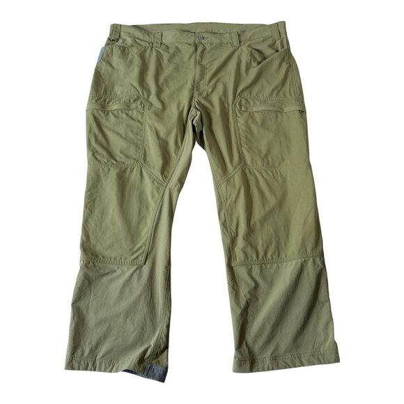 Duluth Trading Alaskan Hardgear Quickhatch Mens Outdoor Green Cargo Pants 48X30 - Picture 1 of 13
